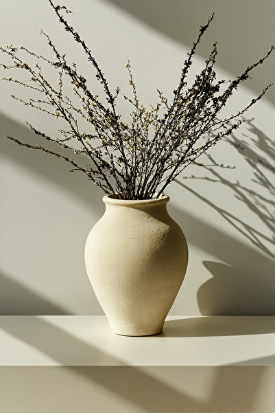Lui Tasarım مزهرية إليني على الطراز الاسكندنافي الحديث، ديكور منزلي، مزهرية م...