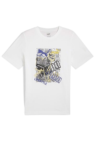 Puma 683213 Grafika Fotoprint Majica T-Shirt Muška T-shirt BELO