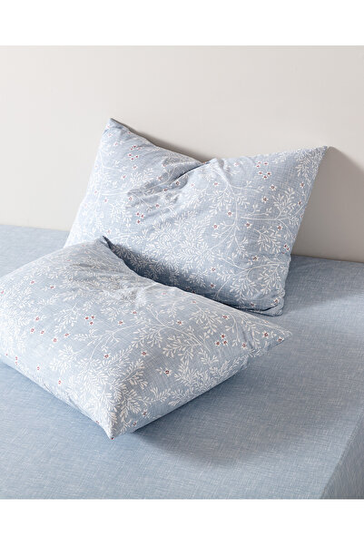 Madame Coco Emele Tek Kişilik Çarşaf Takımı - Mavi