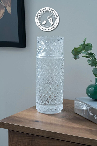 Glamis Selen Concept Kafes Model El Yapımı Cam Başucu Sürahisi