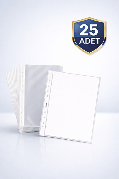 nistabolje 25 Adet Poşet Dosya A4 Şeffaf Ofis Dosya Föy