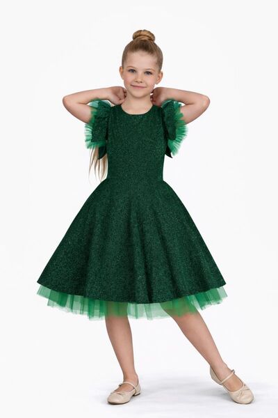 RAPAPA Rochie de seară pentru fete, pentru ocazii speciale, argintie, 167372 ...