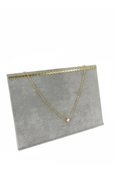 MeGass Dekor Yerli Üretim Süet Kumaş Gri Renk Enine Tırnaklı Ayaklı Tesbih-ko...