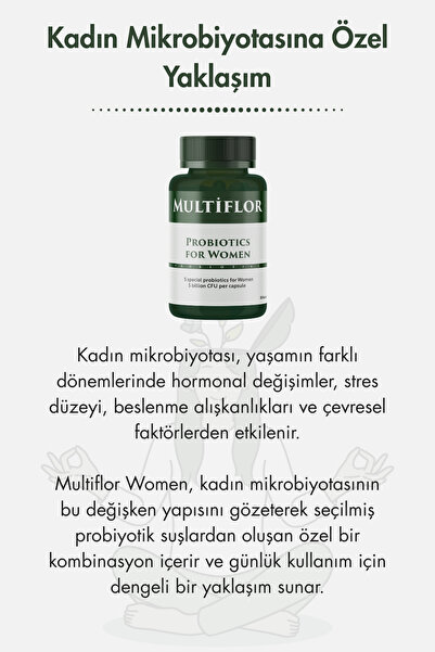 Multiflor Kadınlar İçin Probiyotik 30 Kapsül