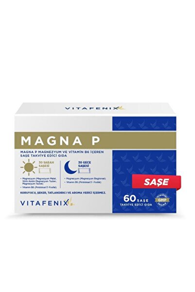 Vitafenix Magna P Magnezyum Vitamin B6 60 Saşe
