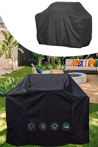 Leiste Fig Leaf Barbekü Su Geçirmez Mangal Koruma Örtüsü Bahçe Balkon Mobilya...