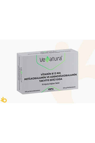 VeNatura Vitamin B12 MA Metilkobalamin Ve Adenozilkobalamin 30 Tablet