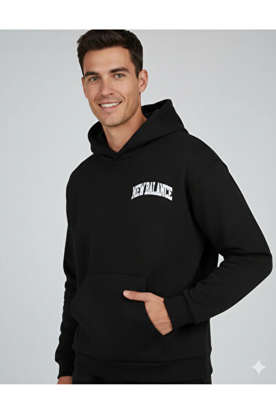 New Balance Μαύρο φούτερ Lifestyle Unisex Unh33500-bk