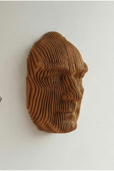 Tasarım Atatürk Büst - Parametrik Tasarım-Altın renk