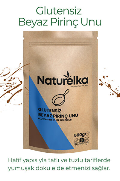 Naturelka Glutensiz Beyaz Pirinç Unu 500 Gr