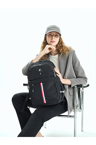 Pierre Cardin حقيبة ظهر مدرسية للأطفال باللون الأسود 07PCT180011