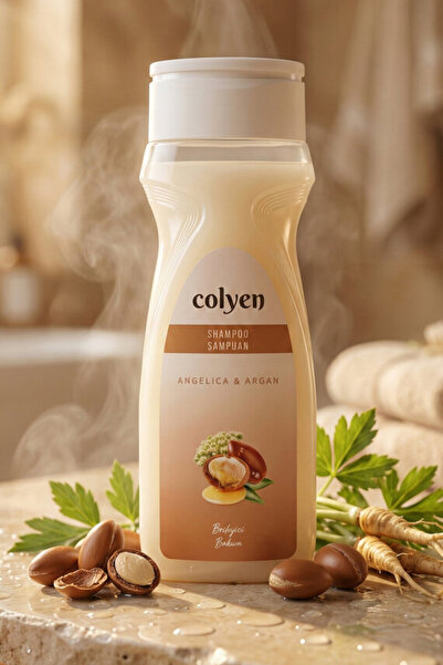 Colyen Argan & Melek Otu Besleyici Bakım Şampuan 500ml - Bitkisel İçerik, Doğ...