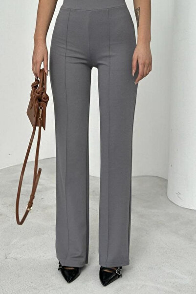 SEVENLINE Pantaloni Palazzo cu dungi Lycra cu talie înaltă de damă