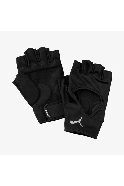 Puma قفازات اللياقة البدنية باللون الأسود للجنسين من Tr Ess
