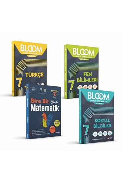 Artıbir Yayınları 4 Lü Set 7 Sınıf Bloom Türkçe 7 Bloom Sosyal 7 Birebir Mate...