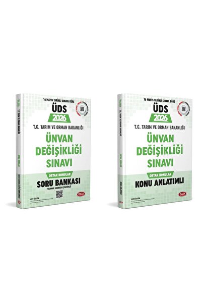 Data Yayınları Data 2025 T.c. Tarım Ve Orman Bakanlığı Üds Ortak Konular Soru...