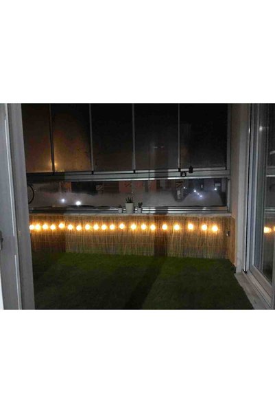 My Family Kamış Hasır Doğal Balkon Çiti Bambu Balkon Çiti Estetik Tasarım Bambu Efektli Balkon Çiti 80x300