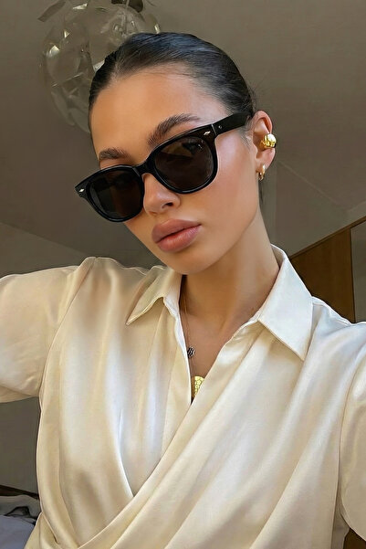 Eyesofia Mimosa Unisex Black Sunglasses