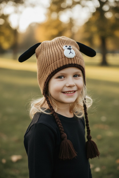 Kitti قبعة صغيرة للأولاد مع قبعة صوف من الداخل