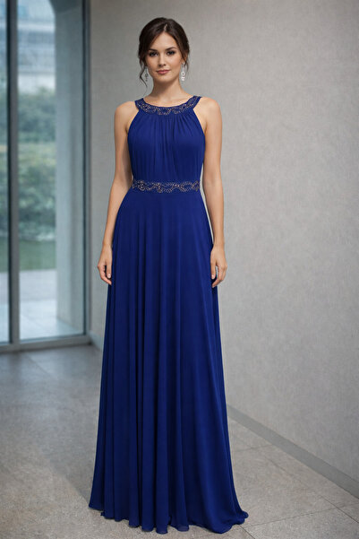 DORİDORCA Kadın Kloş Kesim Taşlı Abiye