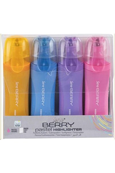 Serve مجموعة ماركر بيري باستيل مكونة من 4 قطع Sv-brfkp4