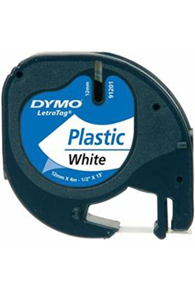 Dymo Letratag Plastik Şerit (12 Mm X4 Mt) Beyaz 10 Lu Kutu
