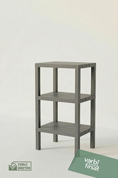Varbifırsat 3 Katlı Düzenleyici Plastik Raf Ünitesi, Kitaplık, Banyo, Mutfak ...