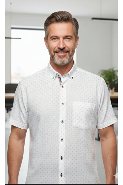 ADVANTE 100% Cotton Short Sleeve Pocketed 1, Quality Classic Men's Shirt