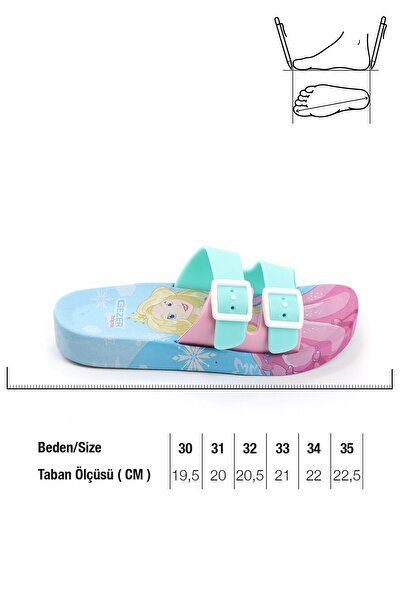 GEZER Summer Non-Slip Sole Blue Girls' Slippers