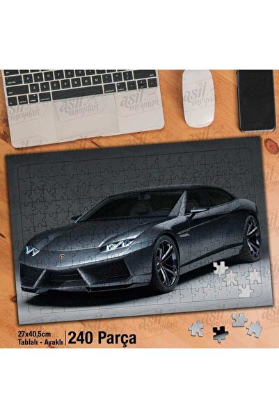 Genel Markalar Asil Hobi Lüks - Spor Araba - Otomobil Yapboz -Ayak Destekli Ç...