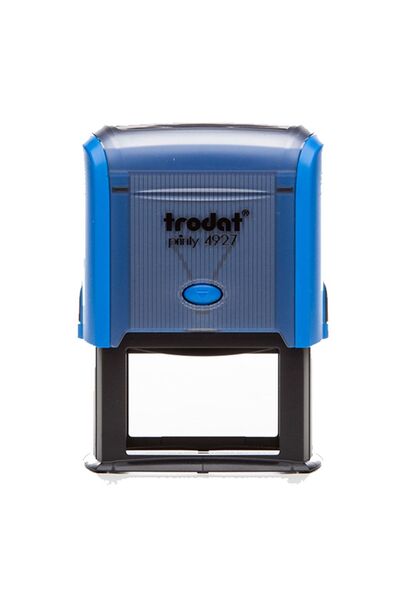 Trodat ختم آلي برينتي 4927 آلية زرقاء اللون مقاس 60 × 40 مم