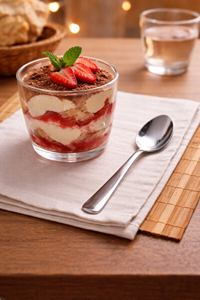 SERAMİKCİ Set of 6 Dessert Spoons Platinum