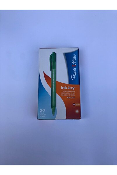 Inkjoy قلم Papermate 100 Rt Ulv ذو الضغط العلوي باللون الأخضر 20 Li S0957060 ...