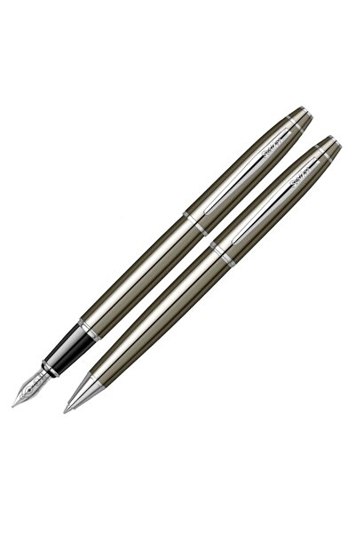 Scrikss 35 Titanium Fountain Pen & Ballpoint Pen Set of 2