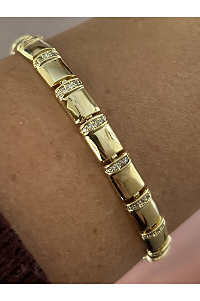 BİJUKO TAKI Stilinizi Parlatın سوار نسائي من الحجر المستطيل ذهبي اللون 5 ملم ...