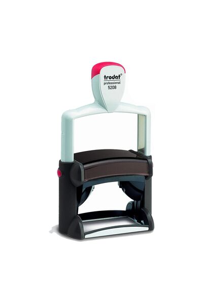 Trodat المهنية 5460 آلية رمادية اللباد الأسود 68 × 47 مم ختم أوتوماتيكي