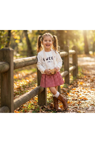 Kidsmadamiko Set de fuste pentru fete Sweet Soul cu partea de jos și de sus