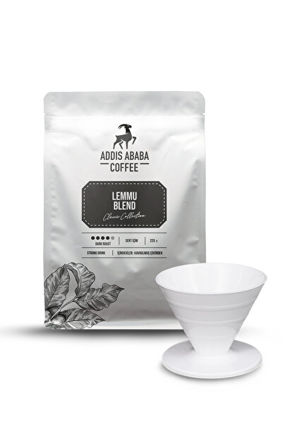 Addis Ababa Coffee Lemmu Blend Filtre Kahve 225 Gr. & V60 Dripper