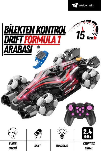 welcomein Bilekten Kontrol Işıklı Buharlı 2.4Ghz Şarjlı Uzaktan Kumandalı For...