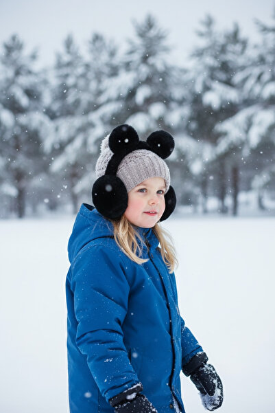 Kitti غطاء للأذنين من القطيفة الشتوية للأطفال