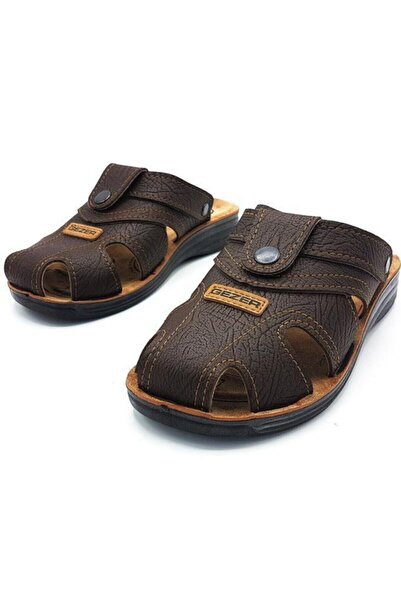 GEZER Erkek Sandalet-terlik Günlük Ayakkabı Rahat Taban