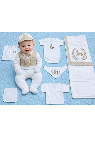 MİLAYS LİFE HOME COLLECTİON طقم فاخر مكون من 10 قطع للأطفال الذكور من عمر 0-3...