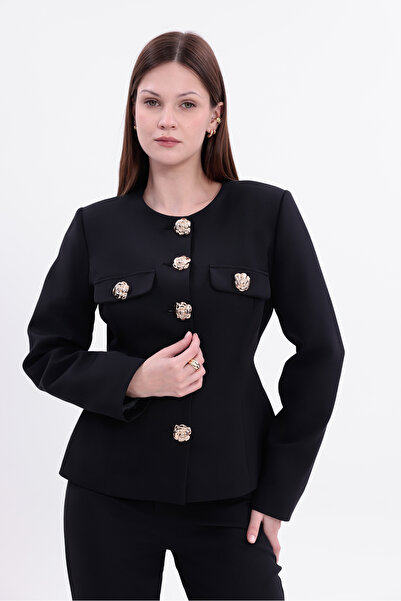 SOLENNE Black Amara Ceket