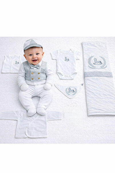 MİLAYS LİFE HOME COLLECTİON طقم فاخر مكون من 10 قطع للأطفال الذكور من عمر 0-3...