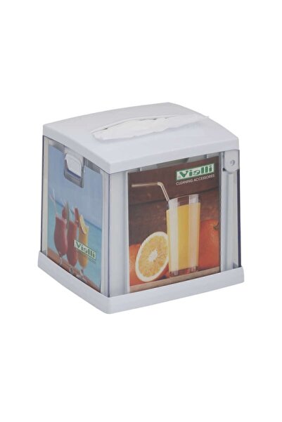 Vialli White Desktop Napkin Dispenser