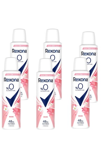 Rexona Kadın Deodorant Sprey Musk 150 Ml X 6 Adet