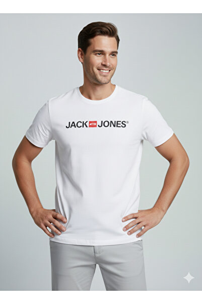 Jack & Jones Футболка з коротким рукавом з коміром Jack&jones 0 з написом Jac...