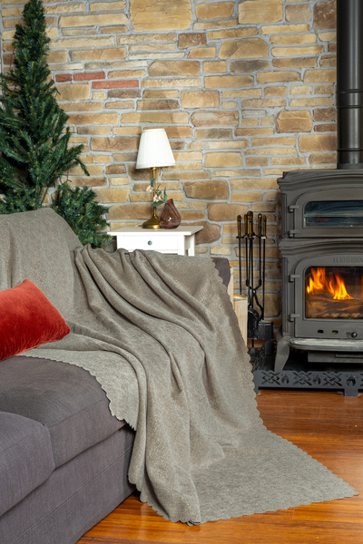 Latuda Home Husa scaun premium 110x175 Scaun Gramaj Jacquard Chenille Argila ...