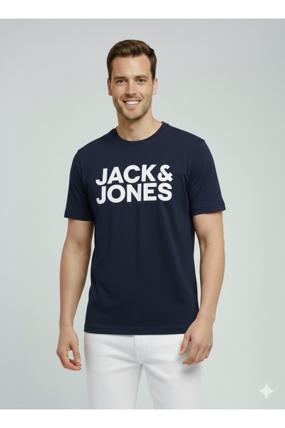 Jack & Jones Ανδρικό μπλουζάκι με λογότυπο Jack Jones Jjecorp O λαιμό 1215195...