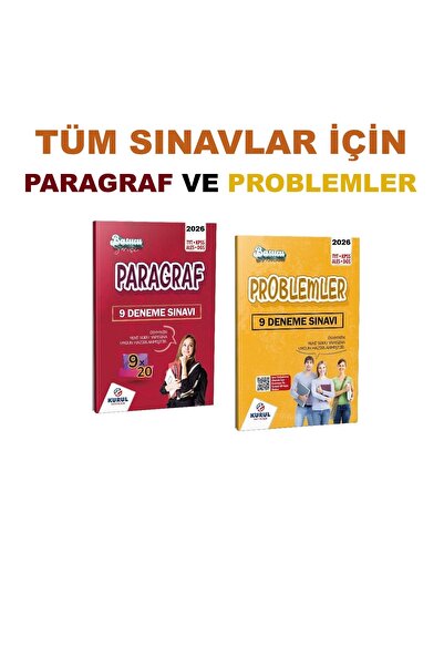 Kurul Yayıncılık 2026 Tüm Sınavlar için 9×20 Paragraf Ve Problemler Deneme Seti